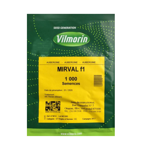Vinete Mirval F1 1000 seminte - Vilmorin - seminte-de-legume.ro