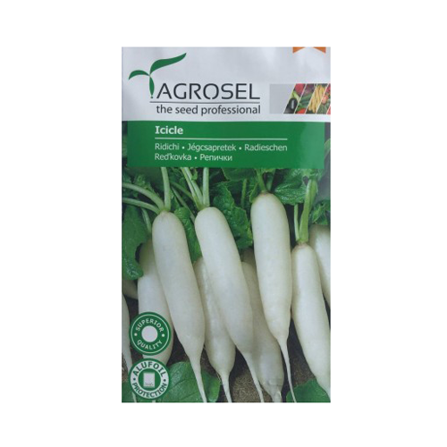 Ridichi Icicle 6 gr - Agrosel - seminte-de-legume.ro