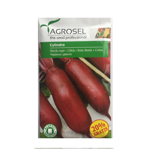 Sfecla Cylindra 6 gr - Agrosel - seminte-de-legume.ro