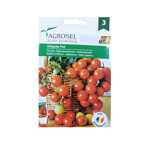 Tomate Chiquita Pot 1.5 gr - Agrosel - seminte-de-legume.ro