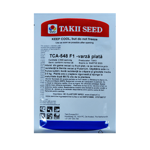 Varza TCA 548 F1 2500 seminte - Takii Seed - seminte-de-legume.ro